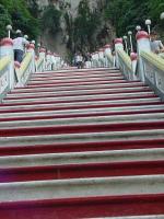 Stairs up to caves