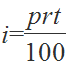 simple interest formula