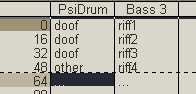 the new sequence with bass riffs