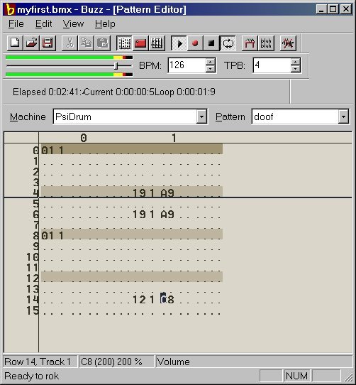 fill out the cymbols in the new track